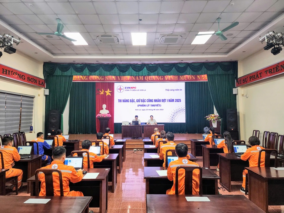 PC Sơn La: 59 công nhân được thi nâng bậc, giữ bậc đợt 1 năm 2025